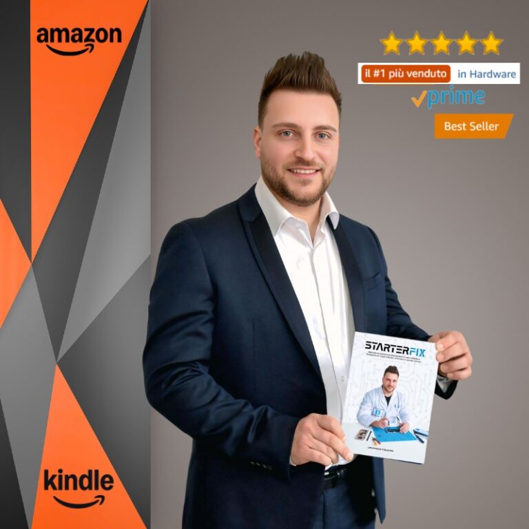 Stefano Baranello (Baraniello) con il Manuale StarterFix, guida bestseller Amazon nella categoria Hardware.